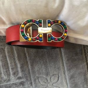 NWT auth ferragamo reversible belt sz 100